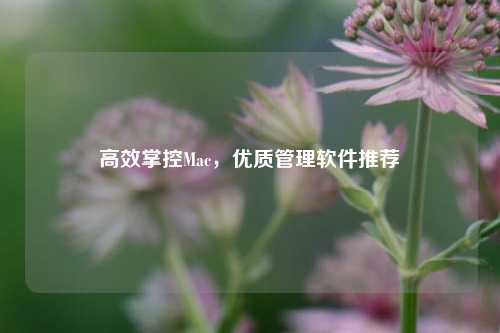 高效掌控Mac,优质管理软件推荐