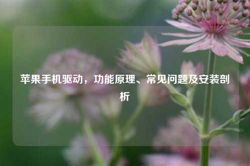苹果手机驱动,功能原理、常见问题及安装剖析