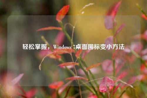 轻松掌握,Windows 7桌面图标变小