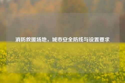 消防救援场地,城市安全防线与设置要求