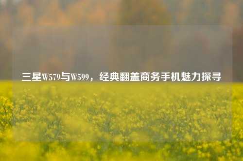 三星W579与W599,经典翻盖商务手机魅力探寻