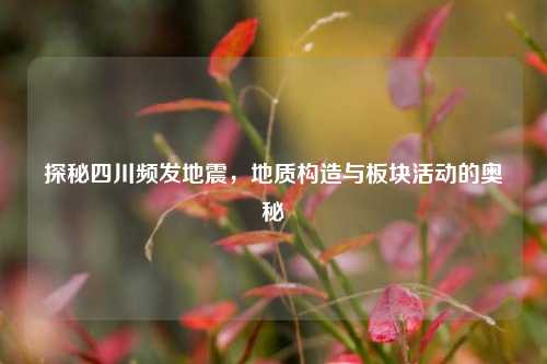 探秘四川频发地震,地质构造与板块活动的奥秘